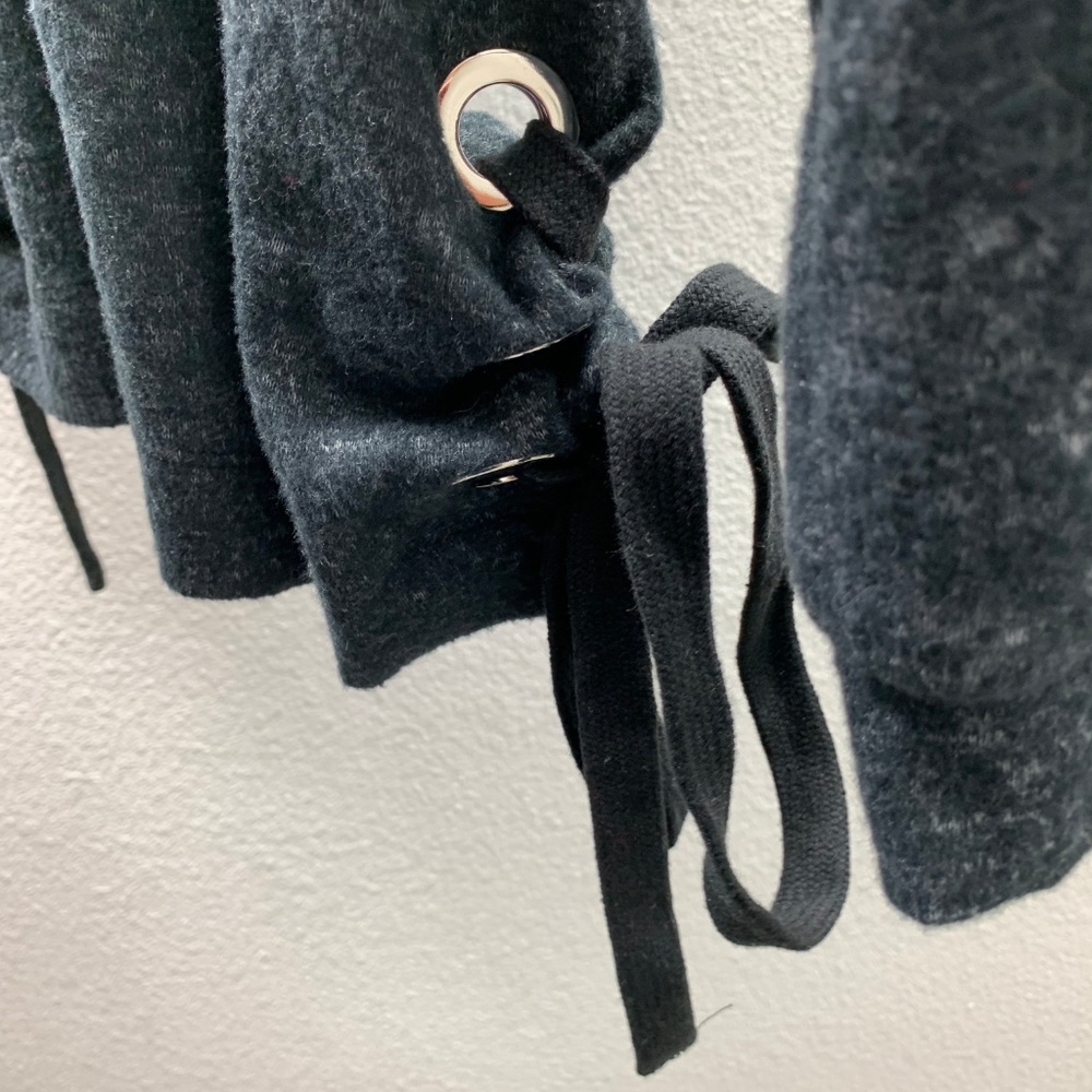 Grey Sweater With Ties - Picture 3 of 3